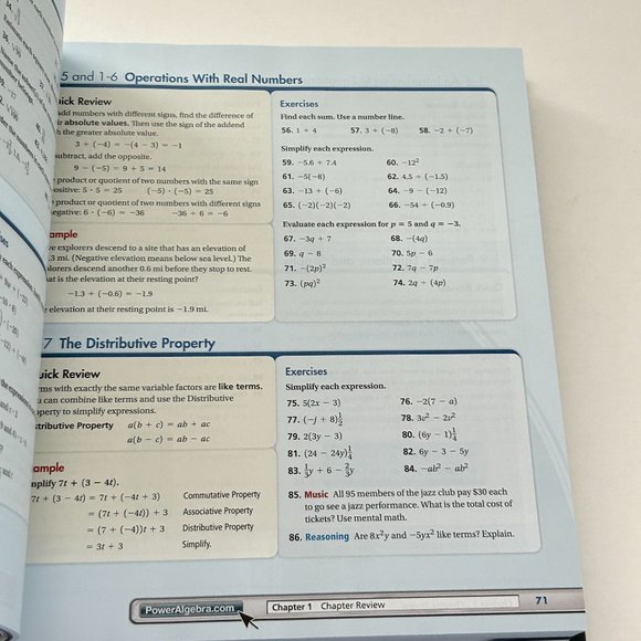 High School Math Algebra 1 Student Edition Prentice Hall Hardcover 2011 - Picture 12 of 16